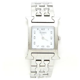 Hermès TIME H MM FULL STEEL Silvery
