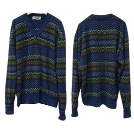 Pull col V vintage multicolore Missoni Multicolore