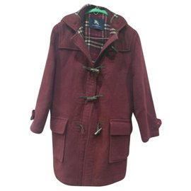 Burberry-Monsizeomery Burberry coat-Dark red