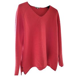 Autre Marque Pull en cachemire pêche avec détails pailletés Pêche