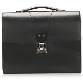 Maletín de cuero negro Cartier Negro