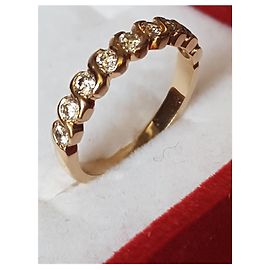 Autre Marque Gold ring 18karat & diamonds Yellow
