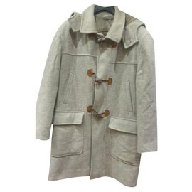 Autre Marque-Duffle-coat en laine Franco Ancona-Gris