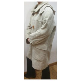 Autre Marque-Duffle-coat en laine Franco Ancona-Gris