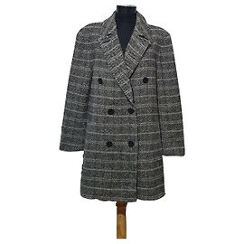 Casaco de lã Pendleton Bege Cinzento XL Multicor Bege Cinza