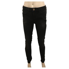 Trussardi Jeans-Jean slim noir-Noir