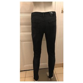 Trussardi Jeans-Jean slim noir-Noir