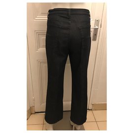 Trussardi Jeans-Vaqueros rectos negros-Negro