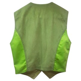 Versace-Versace vintage medusa green vest-Green