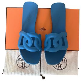 Hermès Aloha sandals Blue