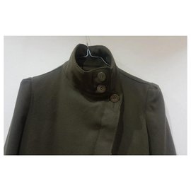 Armani Jeans-Armani cappotto boho zivago style-Verde oliva