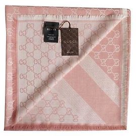 GGWEB PINK PASTELL NOVO. cachecol Gucci Rosa