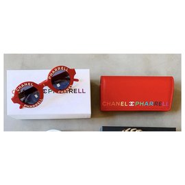 Chanel-Sonnenbrille-Rot