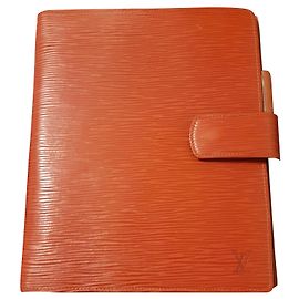 Louis Vuitton Large leather diary cover Caramel