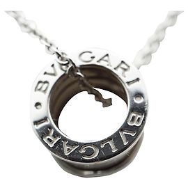 Bulgari Bvlgari B.Zero1 necklace with small round pendant, both in 18kt white gold Silvery Gold hardware