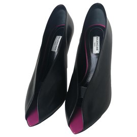 Balenciaga-Pep-Toe Pumps-Black