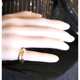 Cartier-Cartier tricolore 18k Taille de bague Trinity 56-Multicolore