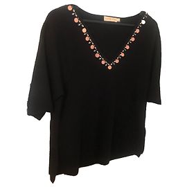 Jersey de lana negro Tory Burch Negro