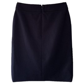 Chanel-Chanel skirt with pockets-Navy blue
