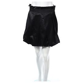 Saia Club Monaco preta de algodão e viscose Tamanho XS Preto