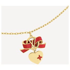 COLLANA LOUIS VUITTON COLLANA LOUISE LOGO LV M64281 COLLANA IN ORO