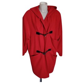 Gianni Versace-Gianni Versace vintage montgomery cappotto-Rosso
