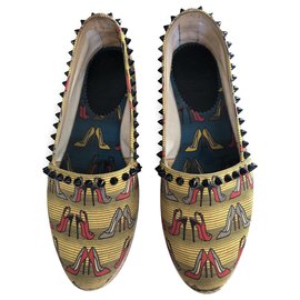 Christian Louboutin-'Ares' Espadrille Flat-Multiple colors