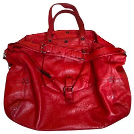 Bolsa Jerome Dreyfuss Billy em couro vermelho Vermelho