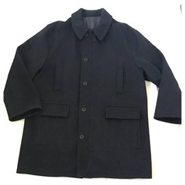 Yves Saint Laurent-Men Coats Outerwear-Dark grey