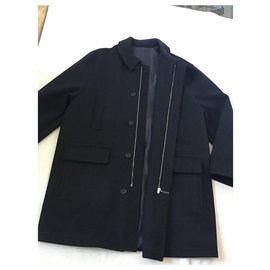 Yves Saint Laurent-Men Coats Outerwear-Dark grey