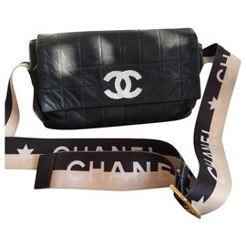 Chanel-Chanel logomania-Noir,Crème