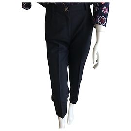 Claudie Pierlot New Pants 7/8 Navy blue Navy blue