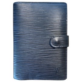 Louis Vuitton-Couverture agenda PL cuir Épi-Noir