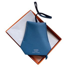 Hermès-Encantos de saco-Azul
