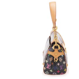 Louis Vuitton-Louis Vuitton Black Monogram Multicolore Beverly MM-Black,Multiple colors