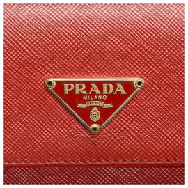 Prada-Prada Black Saffiano Tri-fold Small Wallet-Black
