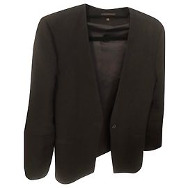 Chaqueta Adolfo Dominguez negra de viscosa Negro