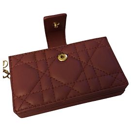 Dior Gusseted card holder Pink