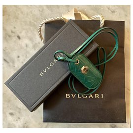 Bulgari-Bvlgari USB key case pendant by Matthew Williamson-Dark green