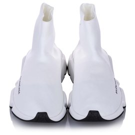 Balenciaga-Balenciaga White Speed LT Sneakers-White