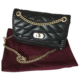 Borsa a tracolla Zadig & Voltaire in pelle di agnello nera Nero