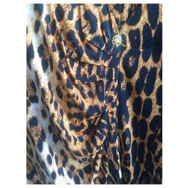 Roberto Cavalli-Vestidos-Estampa de leopardo