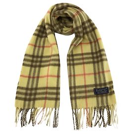 Sciarpa Burberry in cashmere gialla Giallo