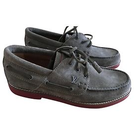 Louis Vuitton Lisbona Derby scarpe Taupe