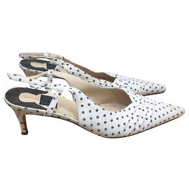 Gianfranco Ferré Decote de bolinhas vintage Ferré Preto Branco
