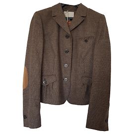 Façonnable Wollblazer Dunkelbraun