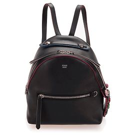 Fendi Black By The Way Lederrucksack Schwarz