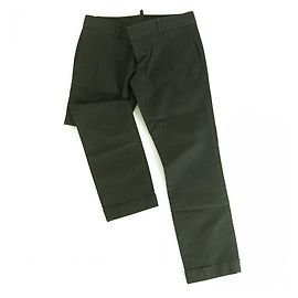 Dsquared2 Dsquared 2 D2 Calça reta de algodão preto tamanho da calça 38 Preto
