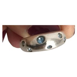 Yves Saint Laurent silver ring Silvery