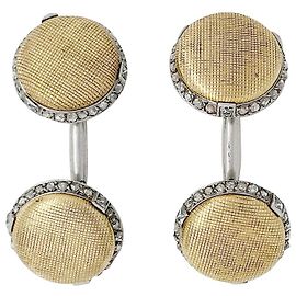 Gemelli Cartier in platino, Oro giallo e diamanti. Altro